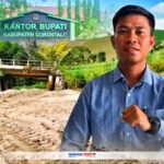 Aktivis Gorontalo, Abdul Razak Konoli soroti sikap Pemkab Gorontalo atas lambanya perbaikan jembatan rusak di desa Polohungo, kecamatan Tulangohula