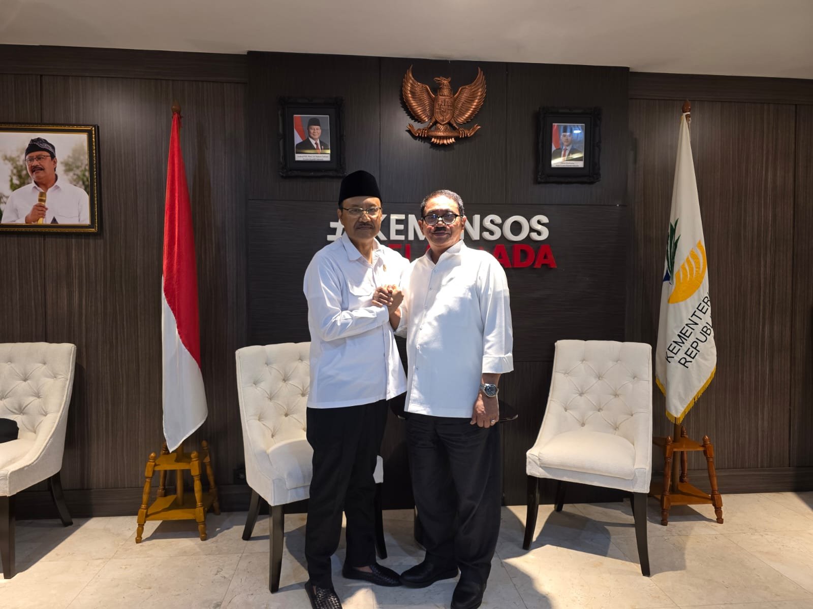Bupati Boalemo, Rum Pagau bersama Mentri Sosial RI, Saifullah Yusuf