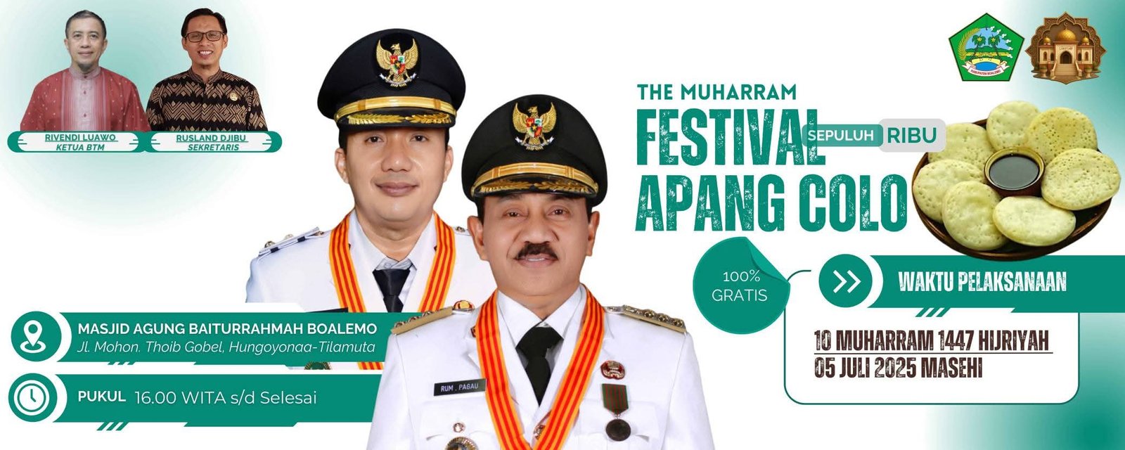 Festival 10 Ribu Apang Colo oleh Panitia Masjid Agung Baiturrahma Boalemo