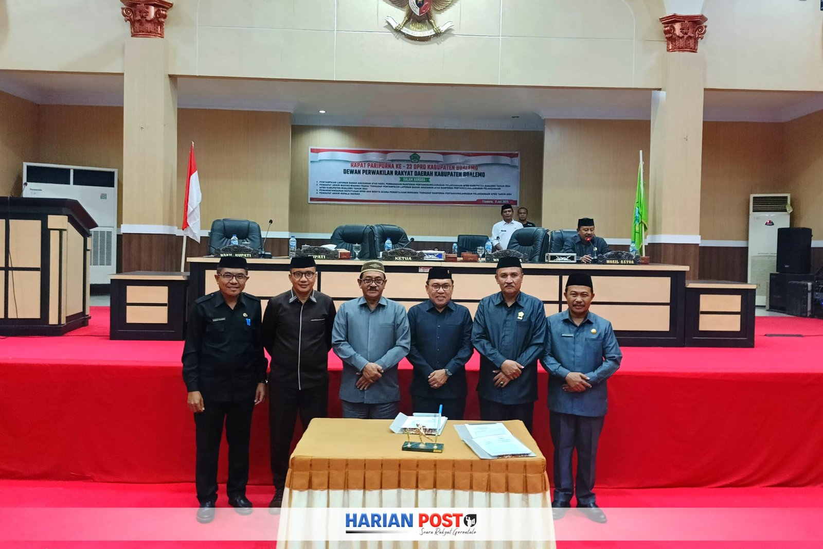 DPRD Kabupaten Boalemo Sahkan Ranperda Pertanggungjawaban APBD Tahun 2024 untuk menjadi perda