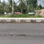 Kondisi jalan Bypass Lahumbo retak