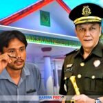 Aktivis Boalemo, Nanang Syawal (Kiri) Kepala Kejaksaan Negari Boalemo, Nurul Anwar (Kanan)