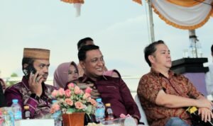 Anggota DPRD Provinsi Gorontalo Djhoni Dalanggo (tengah) saat menghadiri opening FPPC 2025