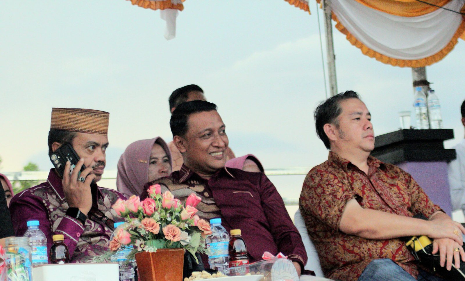 Anggota DPRD Provinsi Gorontalo Djhoni Dalanggo (tengah) saat menghadiri opening FPPC 2025