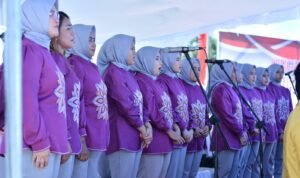Panua Choir Iringi Upacara HUT ke 80 Republik Indonesia di Kabupaten Pohuwato