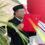 Ketua DPRD Pohuwato Beni Nento Bacakan Teks Proklamasi Kemerdekaan 17 Agustus. (Harianpost.id)