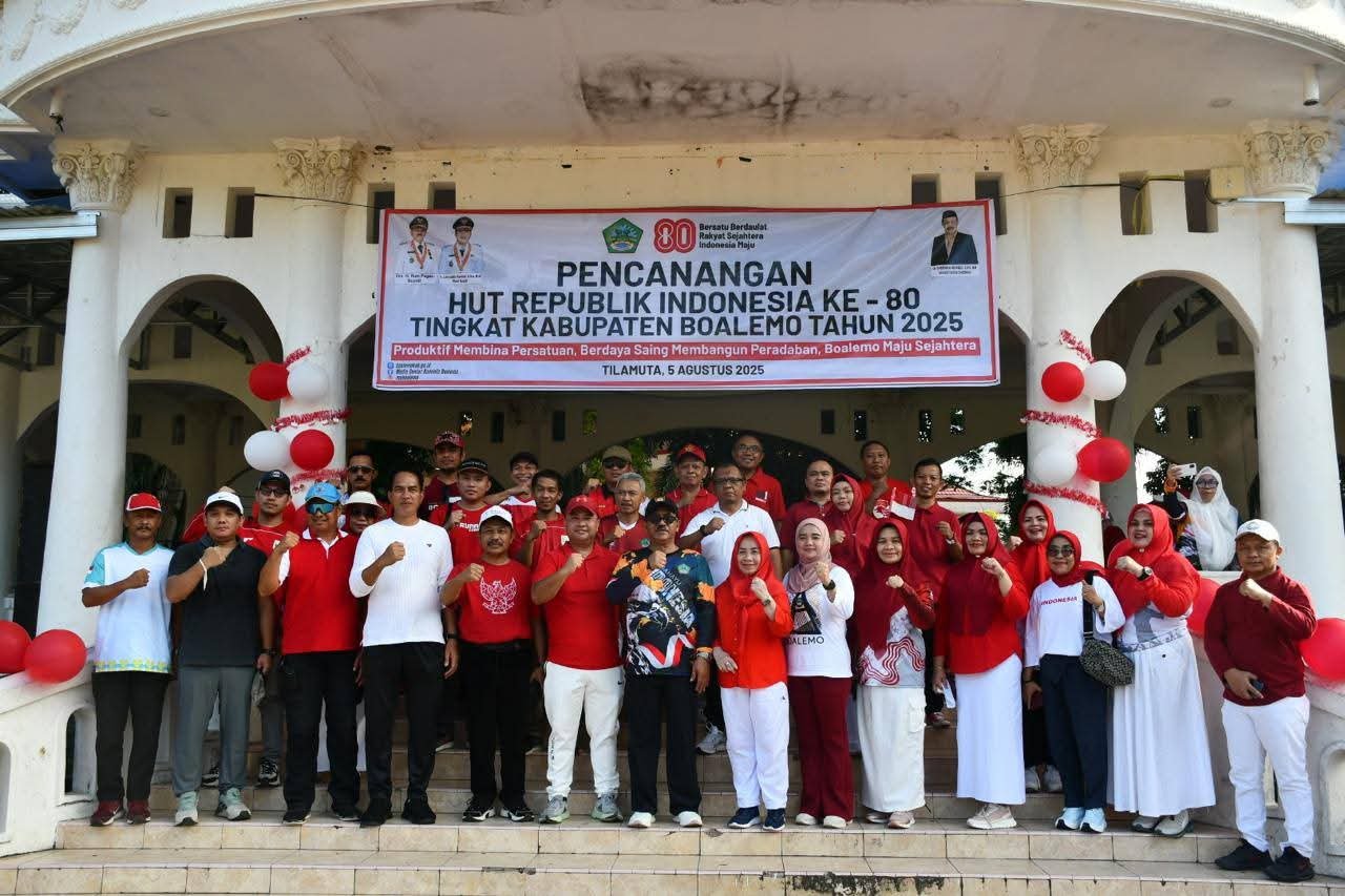 Pencanangan HUT RI oleh Pemkab Boalemo