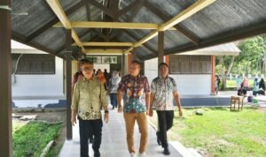 Wabup Lahmudin Hambali sambut kunjungan tim Kementrian PU dalam rangka meninjau pembangunan sekolah rakyat