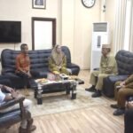 Bupati Ismet Mile didampingi Sekda Iwan Mustapa saat menerima audiensi Ketua Badan Pengawas Pemilu (Bawaslu) Kabupaten Bone Bolango, Sofyan Djama bersama jajaran.