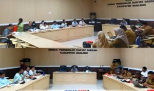 Rapat pembahasan Badan Anggaran (Banggar) DPRD Boalemo bersama Tim Anggaran Pemerintah Daerah (TAPD) terkait Rancangan APBD Perubahan 2025