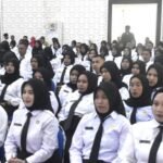 Ratusan PPPK Tahap I Formasi Tahun 2024 Kabupaten Bone Bolango saat memngikuti Orientasi, yang digelar di Aula BPMP Provinsi Gorontalo, Kamis (16/10/2025). (F.AKP-Diskominfo)