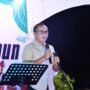 Wakil Bupati Boalemo, Lahmudin Hambali saat membuka kegiatan kesenian dalam rangka memperingati hari jadi kabupaten Boalemo