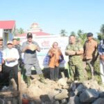 Bupati Boalemo Rum Pagau dan Dandim 1316 Boalemo Letakkan Batu Pertama Pembangunan Kopdes Merah Putih