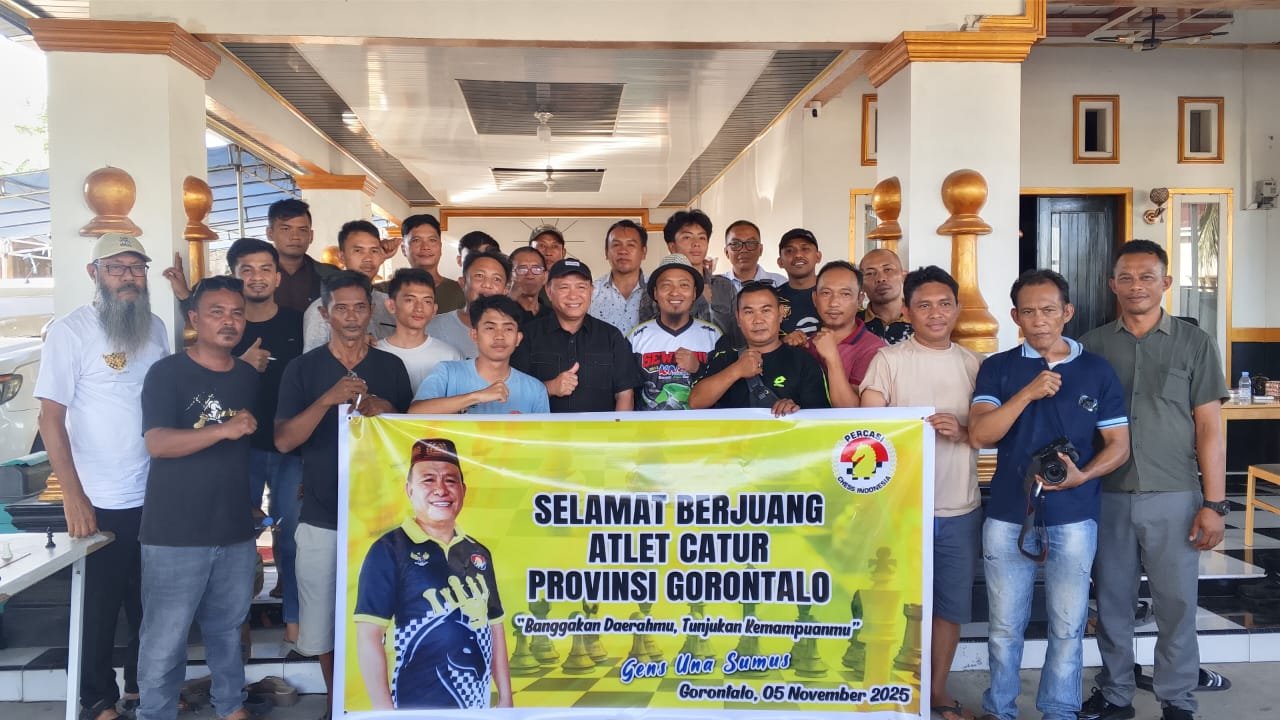 Pengprov Percasi Gorontalo Kirimkan Atlet Dalam Kejurnas Catur 2025 di Mamuju ( Sumber foto : Pengprov Percasi)