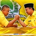 Adu kuat Nasir Giasi - Beni Nento di Musda DPD II Golkar Pohuwato ( Ilustrasi : Sham/harianpost.i
