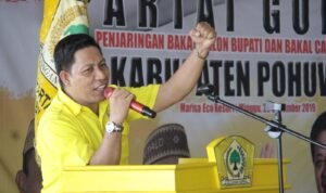 Sekretaris Golkar Pohuwato Al Amin Udual ( Foto : Ronald Tine)