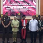 Bupati Bone Bolango, Ismet Mile, menghadiri Sidang Terbuka Pengadilan Tinggi Gorontalo dalam rangka Pengambilan Sumpah Jabatan dan Pelantikan Ketua Pengadilan Negeri Gorontalo, Yusuf Syamsudin