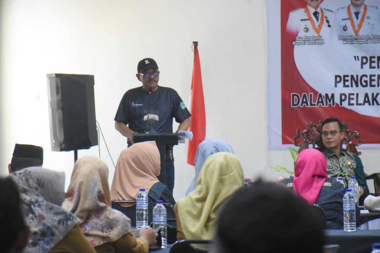 Bupati Boalemo Rum Pagau, Buka Bimtek Pengadaan Barang dan Jasa di Lingkungan Pemkab Boalemo