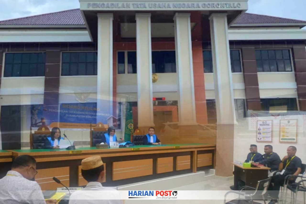 PTUN Gorontalo Tolak Gugatan Mantan Kepala Desa Pentadu Barat, Sofyan Ambo, Terkait pemberhentian Dirinya Oleh Bupati Boalemo Rum Pagau