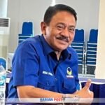 Bupati Rum Pagau meluruskan pemberitaan yang menyebut dirinya menyatakan akan keluar dari Partai Nasdem, saat memberikan sambutan pada acara Musda Partai Golkar beberapa hari lalu.