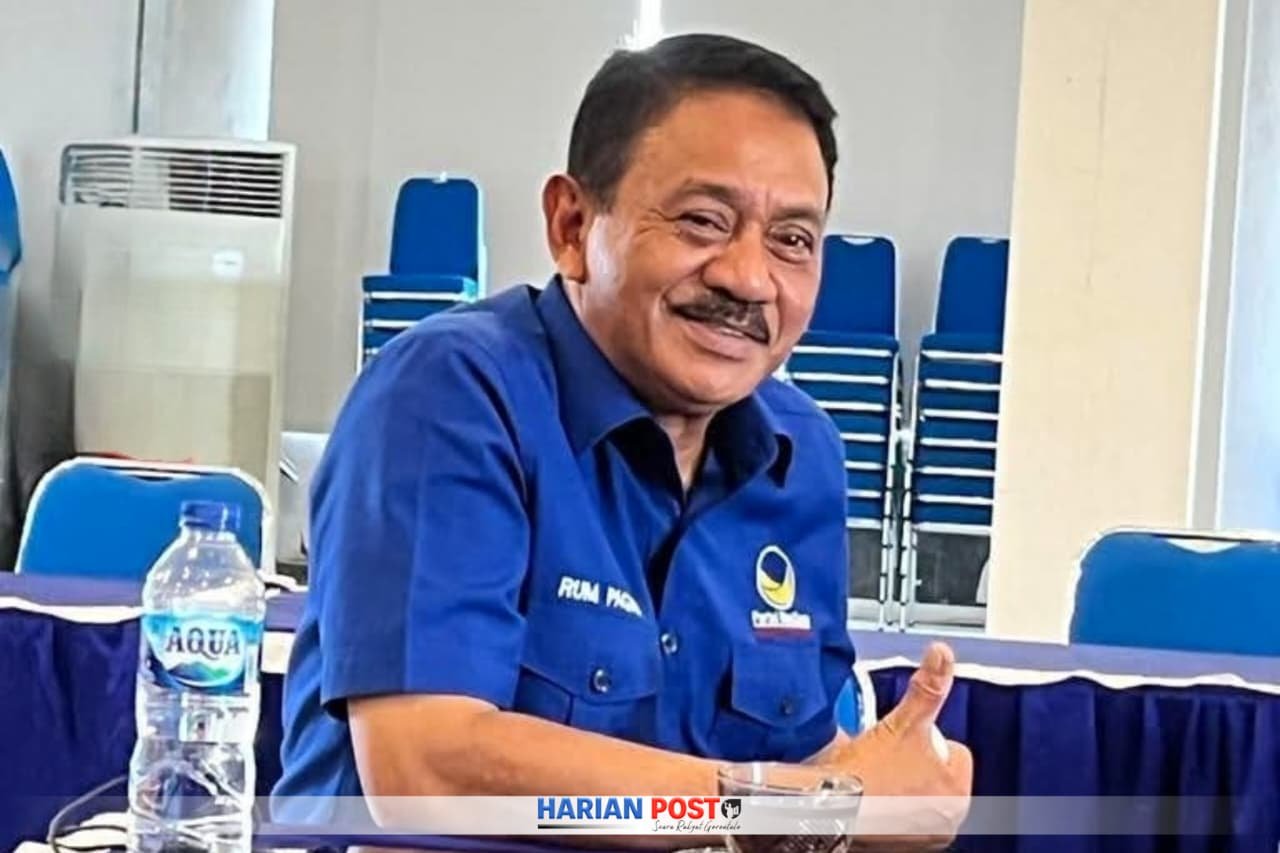 Bupati Rum Pagau meluruskan pemberitaan yang menyebut dirinya menyatakan akan keluar dari Partai Nasdem, saat memberikan sambutan pada acara Musda Partai Golkar beberapa hari lalu.