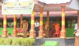 Bupati Boalemo Rum Pagau Saat Pimpin Upacara Kesiapsiagaan Bencana Tahun 2025