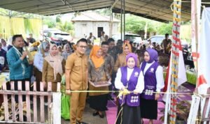 Wakil Bupati Boalemo Lahmuddin Hambali menghadiri peluncuran secara serentak Implementasi Posyandu 6 bidang SPM di Lima Desa wilayah kerja Puskesmas Pangi, Kecamatan Dulupi, Selasa, 13 Januari 2026.