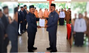 Bupati Boalemo Rum Pagau Lantik Pejabat Eselon II ( Foto Mukrin/sham)
