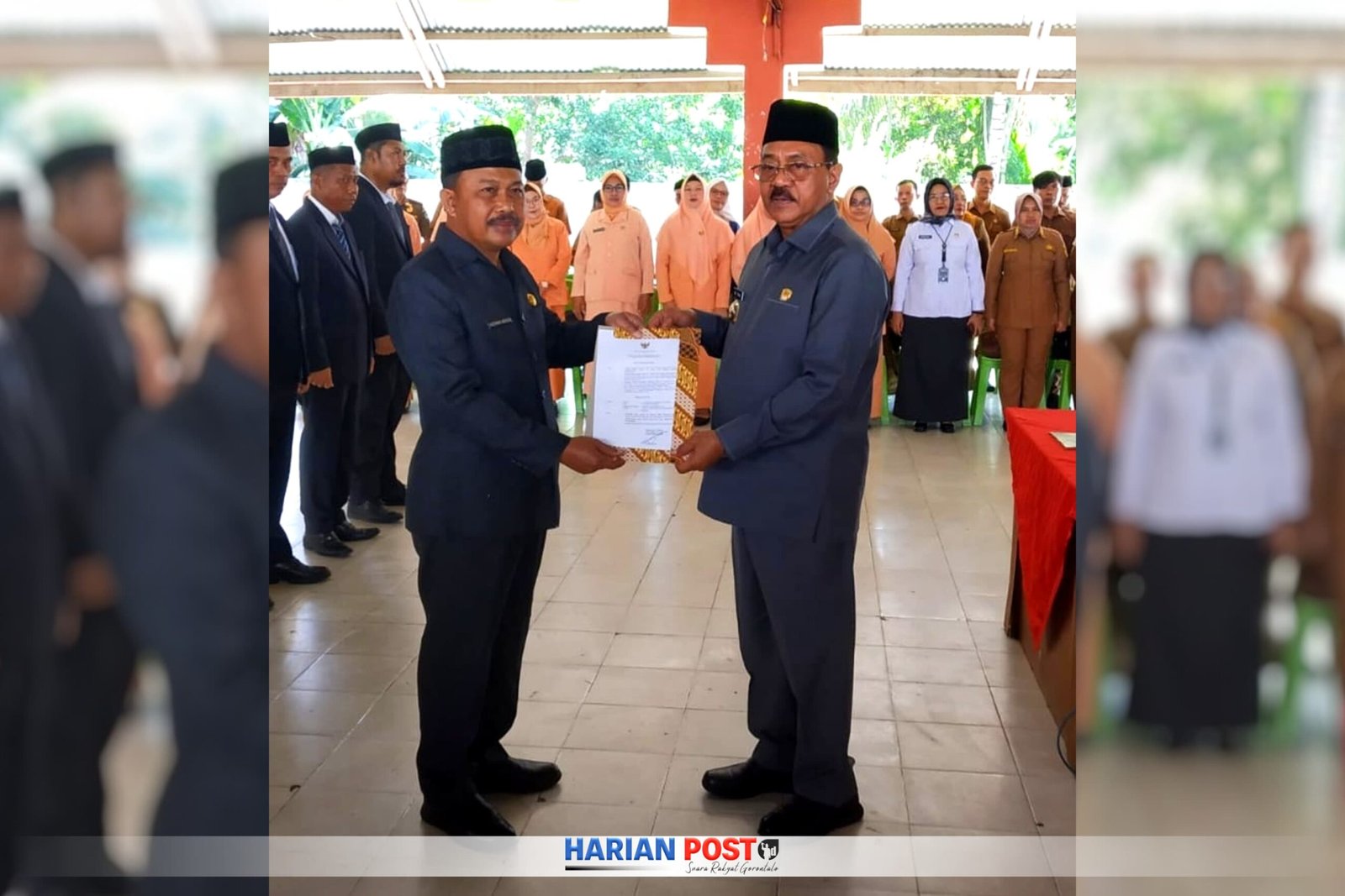 Bupati Boalemo Rum Pagau Lantik Pejabat Eselon II ( Foto Mukrin/sham)