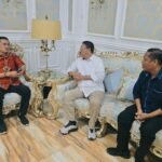 Bupati Boalemo Rum, didampingi Plt Kadis Pendidikan Boalemo, menemui Anggota DPD RI Fadel Muhammad