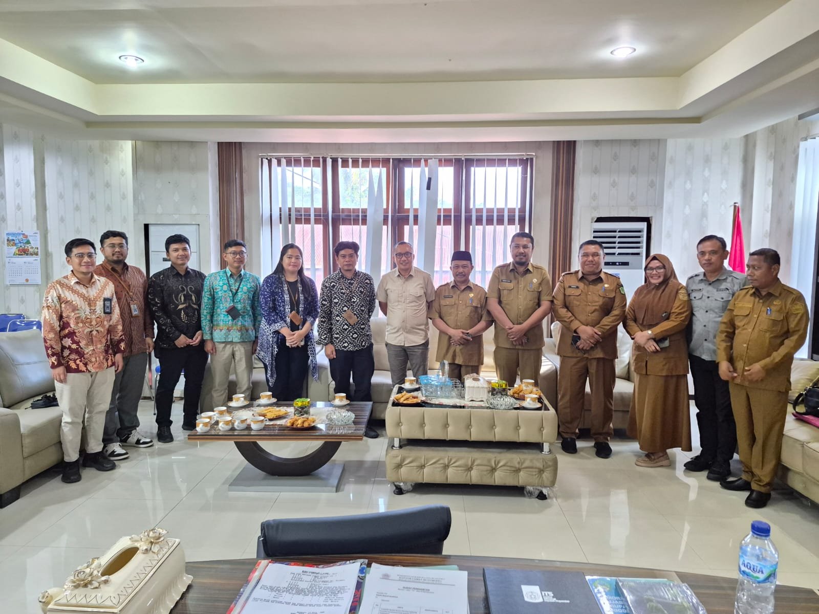 Wakil Bupati Boalemo, Lahmuddin Hambali saat menerima tim BPK RI Perwakilan Provinsi Gorontalo