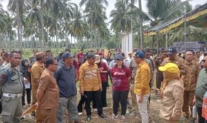 Wakil Menteri Pendidikan Tinggi, Sains, dan Teknologi (Wamendiktisaintek), Stella Christie, meninjau lahan pembangunan Sekolah Garuda di Kabupaten Boalemo