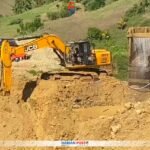 Aktivitas pertambangan ilegal di desa Dulupi, kecamatan Dulupi, kabupaten Boalemo.