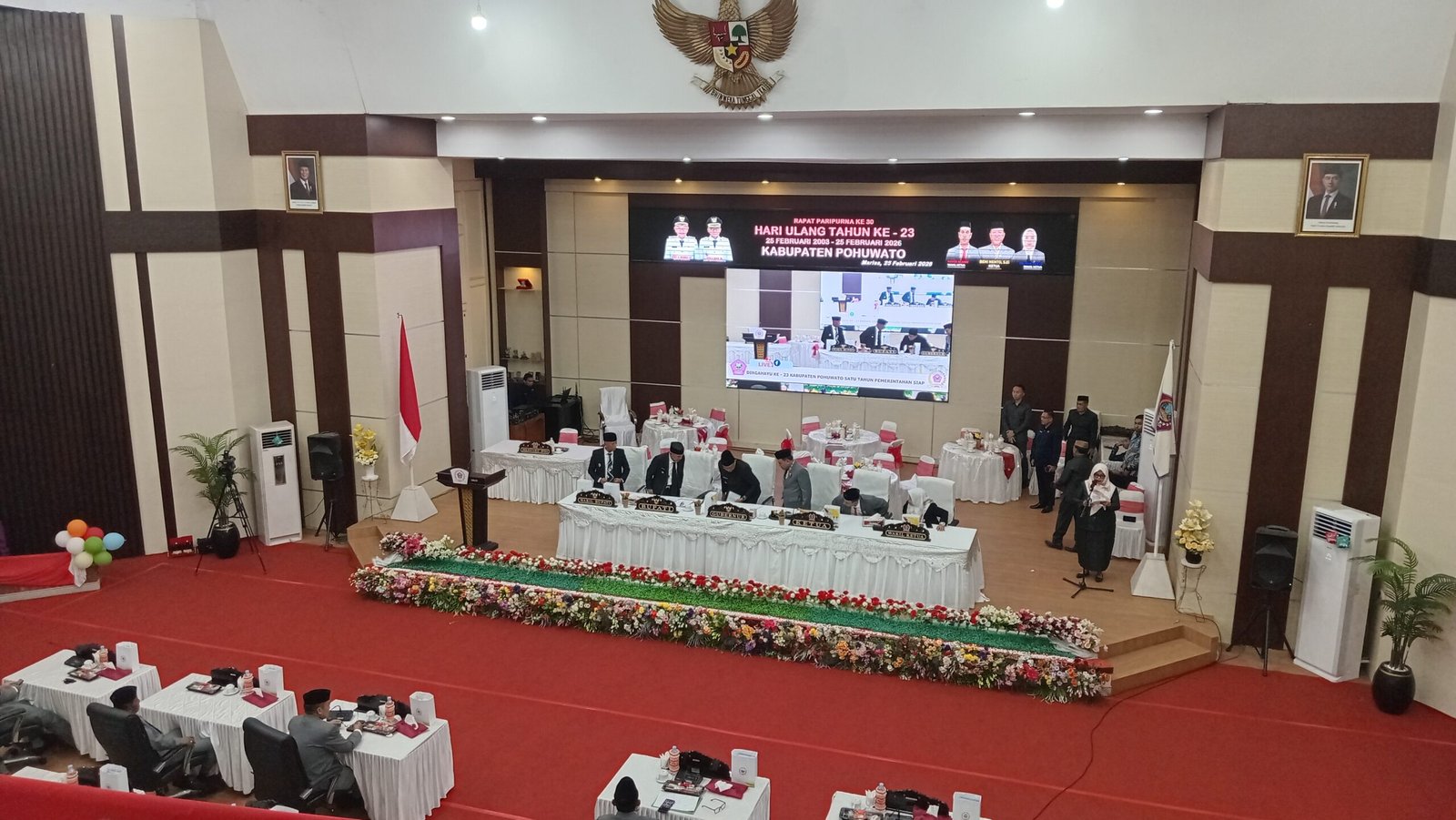 Rapat Paripurna Istimewa HUT ke 23 Kabupaten Pohuwato