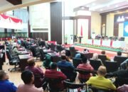 Suasana Rapat Paripurna Penyampaian Nota pengantar Laporan Keterangan Pertanggungjawaban (LKPJ) Kepala Daerah Kabupaten Pohuwato Tahun 2025. Kamis malam, 26 Maret 2026, di Ruang Rapat Paripurna DPRD.