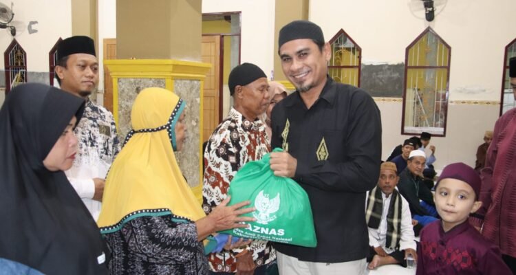 Ketya Baznas Pohuwato Distribusikan Paket Sembako Ramadan ( Foto: Humas Baznas)
