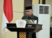 Bupati Kabupaten Pohuwato Saipul Mbuinga Sampaikan Nota Pengantar LKPJ Tahun 2025 ( Foto : Iwan Karim)