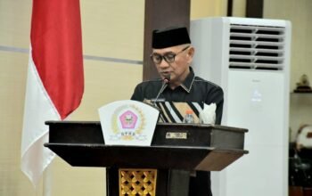 Bupati Kabupaten Pohuwato Saipul Mbuinga Sampaikan Nota Pengantar LKPJ Tahun 2025 ( Foto : Iwan Karim)