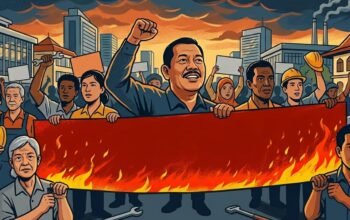 Ilustrasi Aksi May Day BARA API