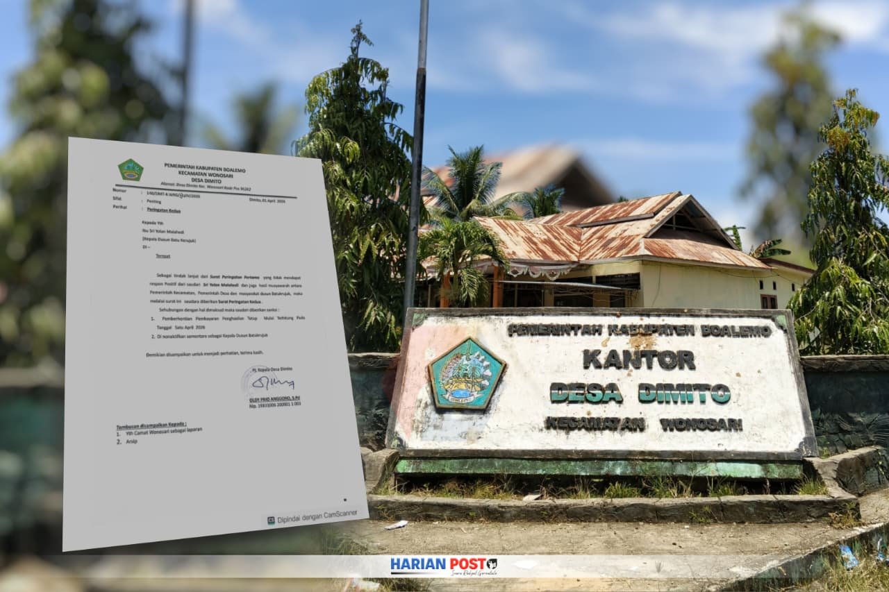 Diberhentikan sementara oleh Penjabat Kepala Desa Dimito, Kecamatan Wonosari, Kepala Dusun Batu Kerujuk, Sri Yolan Malahedi menilai keputusan penjabat Kepala desa tersebut tidak prosedural