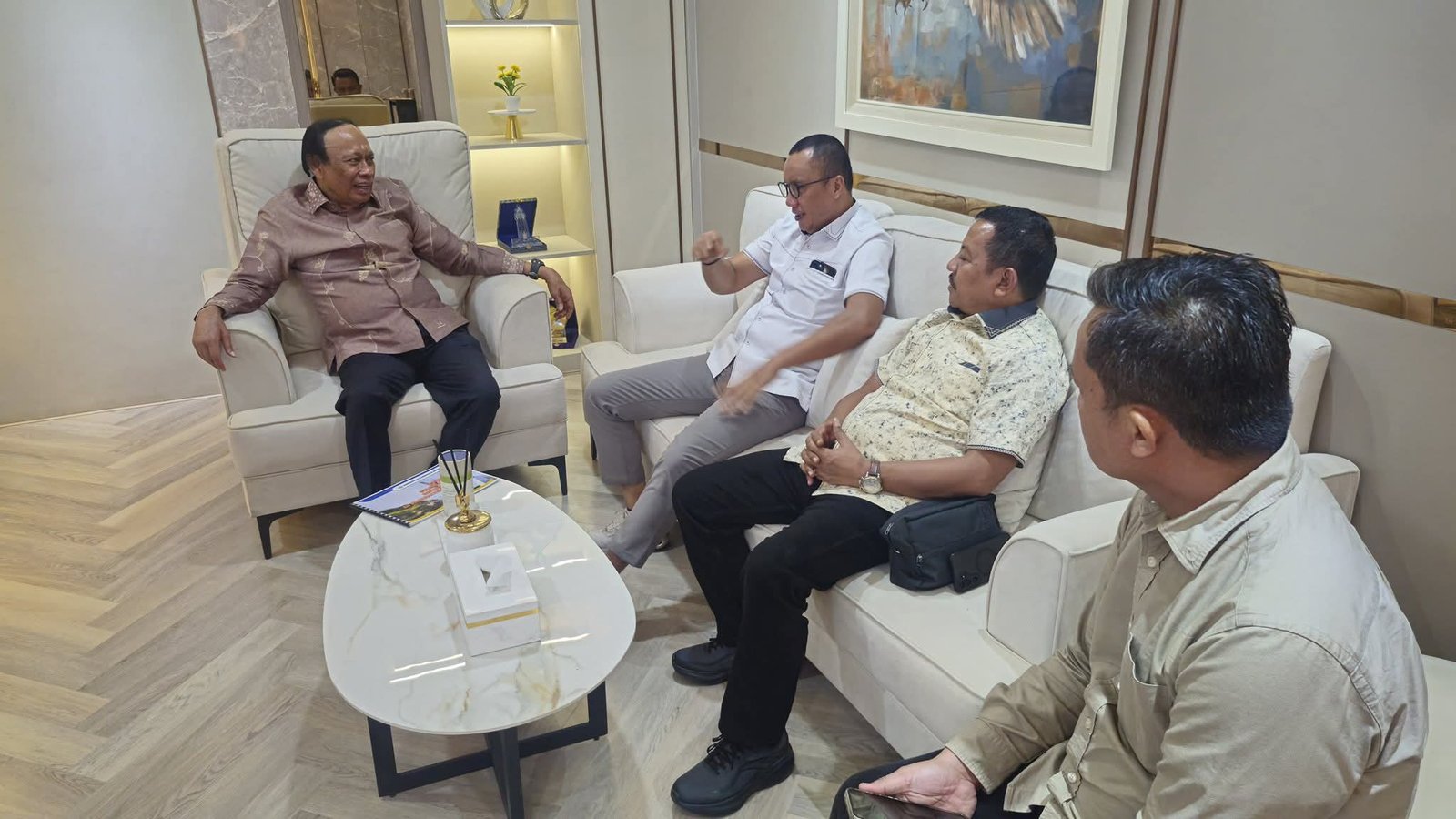 Perjuangkan Infrastruktur Jalan, Wakil Bupati Boalemo Lahmuddin Hambali Temui Ketua Banggar DPR RI