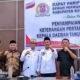Bupati Bone Bolango, Ismet Mile, memaparkan capaian kinerja pemerintah daerah dalam rapat paripurna DPRD
