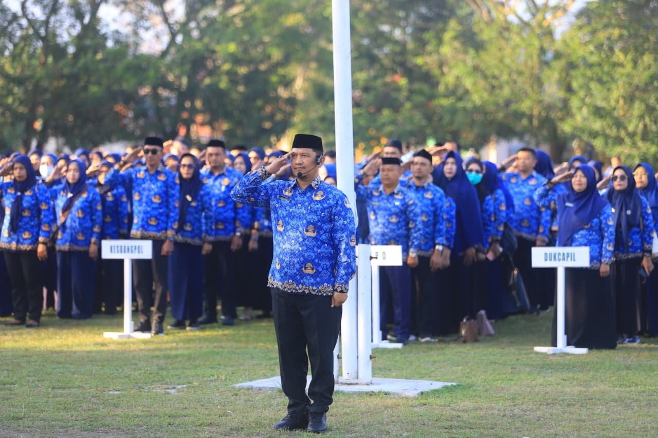Apel Korpri di lingkungan Pemkab Bone Bolango. (Foto Prokopim)