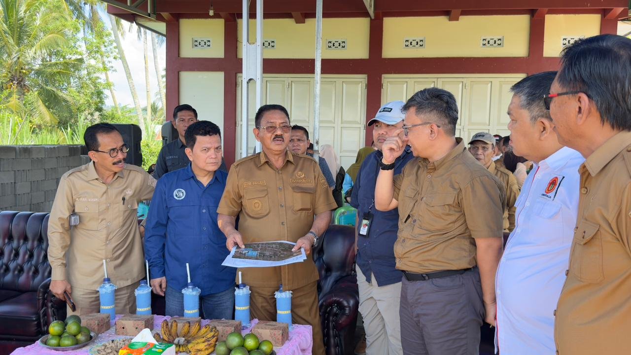 Pemkab Boalemo Sambut Tim Verifikasi Lahan Pembangunan Kawasan Industri Unggas Terpadu. (Foto Mitro Nanto)