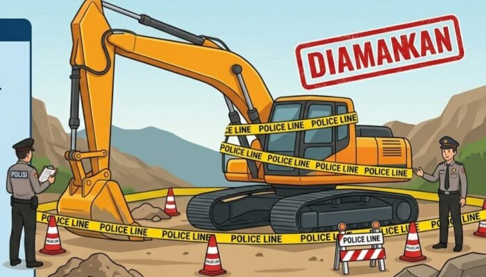 Sempat Sebut Tambang di Wilayah Sulteng, Polisi Kini Amankan Alat Berat di Popayato Barat