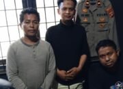 Demonstran AMPERAH Diamankan Polres Pohuwato usai Insiden Pengrusakan Pos Jaga di Kantor PT Inti Global Laksana, Rabu, 13 Mei 2026.