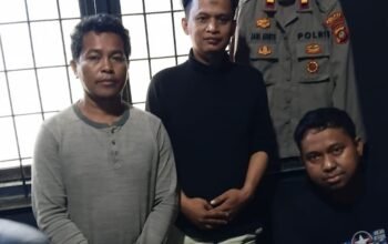 Demonstran AMPERAH Diamankan Polres Pohuwato usai Insiden Pengrusakan Pos Jaga di Kantor PT Inti Global Laksana, Rabu, 13 Mei 2026.