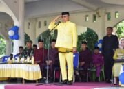 Wabup Boalemo, Lahmuddin Hambali jadi inspektur upacara Hardiknas 2026. (Foto Prokopim)
