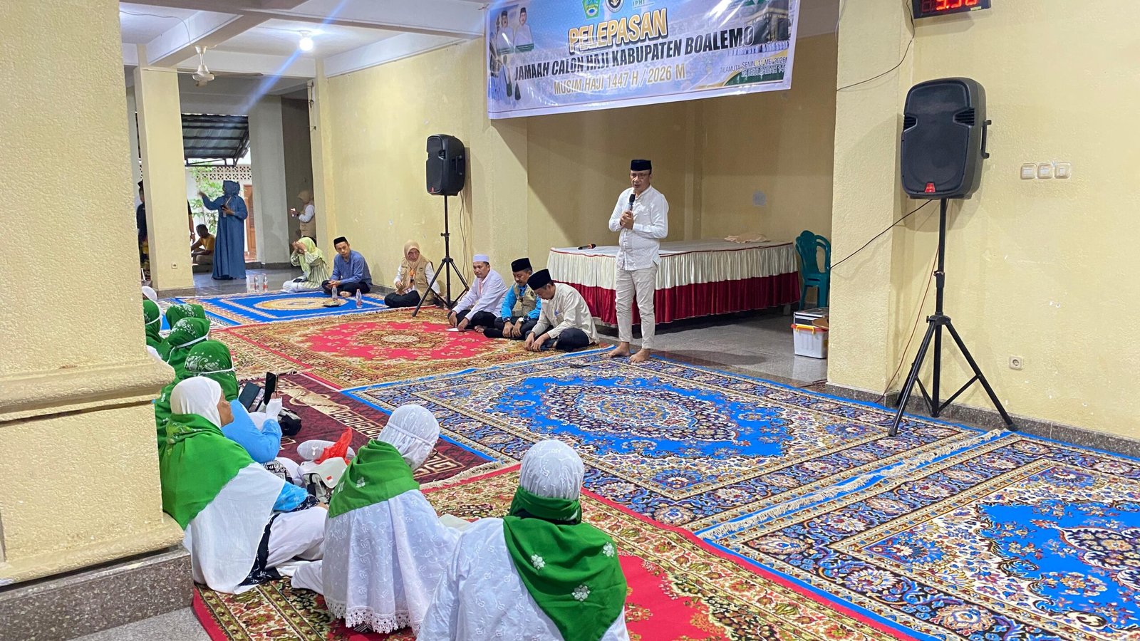 Wakil Bupati Boalemo, Lahmuddin Hambali Doakan Calon Jamaah Haji Boalemo Peroleh Predikat yang Mabrur. (Foto: Prokopim)