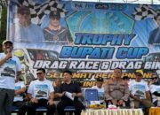 Bupati Boalemo Rum Pagau Sebut Event Drag Bike dan Drag Race Ajang Kompetisi Bagi Generasi Mudah Untuk Menyalurkan Bakat di Otomotif. (Sumber Foto: Mitro Nanto)